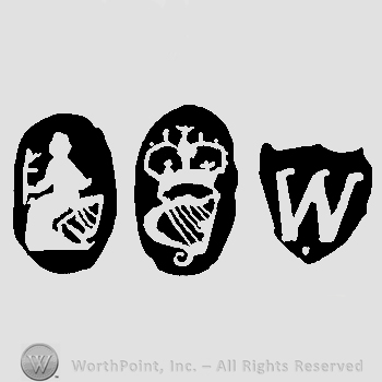 Mark with Britannia and Harp, crown above and | #106676