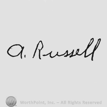 Mark with handwriting A Russell | #126445