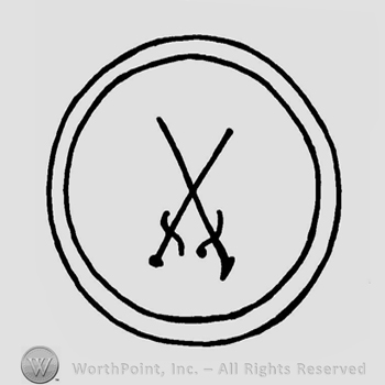 Mark with Two crossed swords and a double circle. | #157255