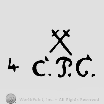 Mark with Two crossed swords and the text "4 | #157266