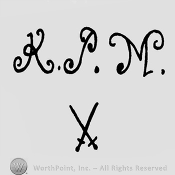 Mark with Two crossed swords and the letters "K P | #157281
