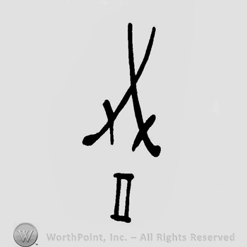 Mark with Two crossed swords above the roman | #157309