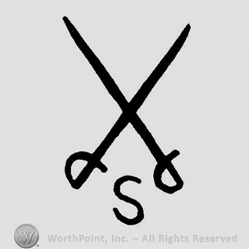 Mark with Two crossed swords and the letter "S". | #158210