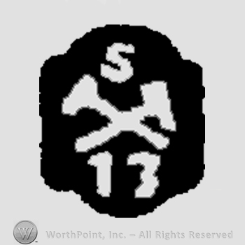 Mark with The letter "S", two crossed hammers, | #160667