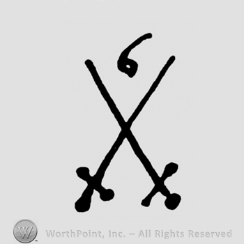 Mark with Two crossed swords and number 6. | #210110