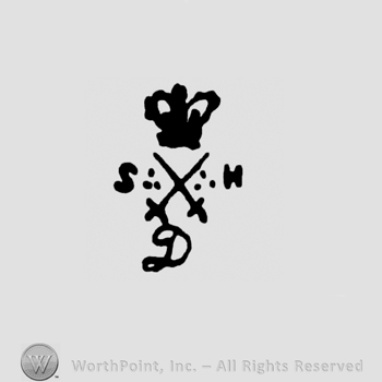 Mark with Two crossed swords, a crown, dots and | #211830