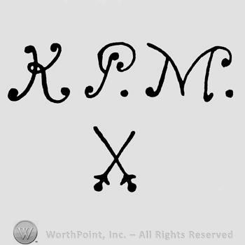 Mark with Letters KPM and two crossed swords | #221477