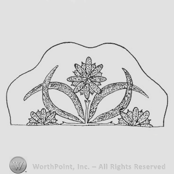 Mark with Glass Pattern: Four Flowers; plate. | #225296