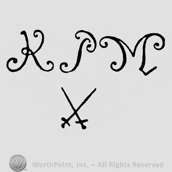 Mark with Letters KPM and two crossed swords | #318181