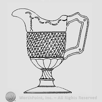 Mark with Glass pattern: Scalloped Diamond Point; | #320825