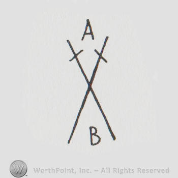 Mark with The letters "A B" and two crossed | #32732