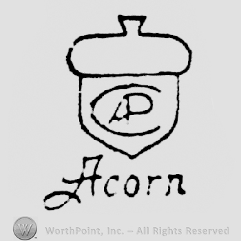 Mark with An acorn, the monogram of letters 
