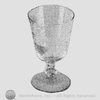 Mark with Glass pattern: Delaware; goblet. | #374632
