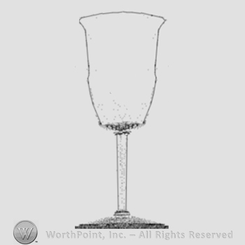 Mark with Glass pattern: Delaware; goblet. | #374651