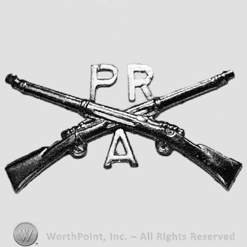 Mark with Insignia consisted of crossed rifles, | #394135