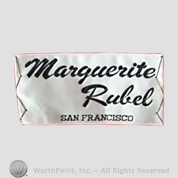 Mark with Clothing label : Marguerite Rubel. | #431595