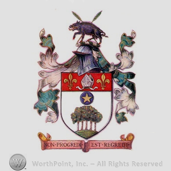 Heraldry Rye Mark with Heraldry: boar, ears of rye, helmet, | #526763