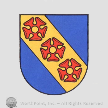 Mark with Heraldry: shield, three roses. | #534776