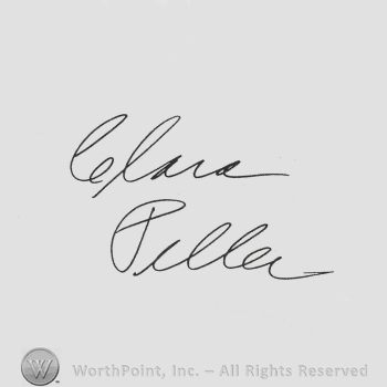 Mark with Signature: Clara Peller. | #563301