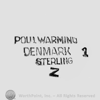 Broche Poul Warmind En Argent Sterling 925 - Modèle No 3, Vintage (Danemark, 20e Siècle)