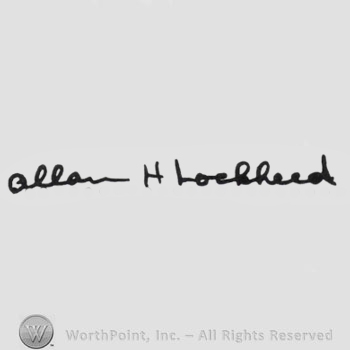 Lockheed Email Signature Mark with Signature: Allan H. Lockheed. | #588569