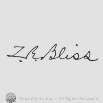 Mark with Signature Maj. Gen. Zenas Bliss. 589760