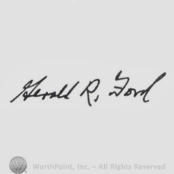 Mark with Signature: Gerald Rudolph Ford Jr. . | #589855