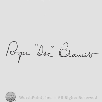 Mark with Signature: Roger ''Doc'' Cramer. | #598744