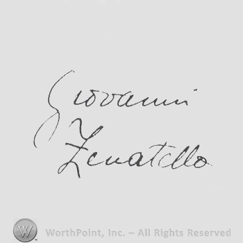Mark with Signature Giovanni Zenatello. 599479