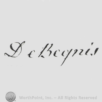 Mark with Signature Giuseppe de Begnis. 601256