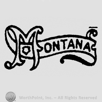 Mark with Montana written on a ribbon. | #61743