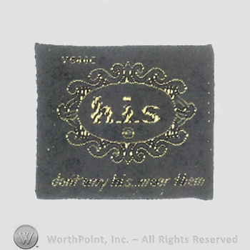 Mark with Clothing label: a frame and the word | #699099