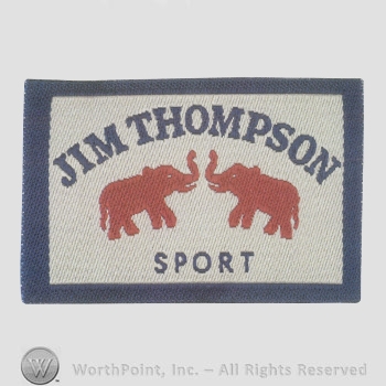 Jim Thompson Sign Mark with Closing label: the text ''JIM THOMPSON | #700442