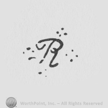 Mark with a capital R in handwriting | #71863