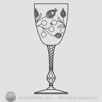 Mark with Glass Pattern: Rosemary; goblet. | #768340