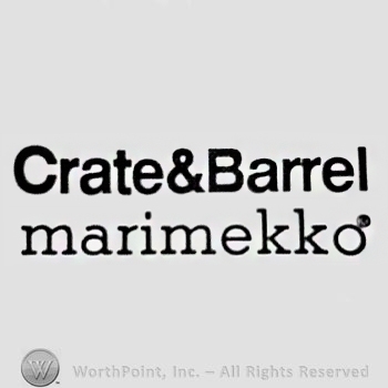 Mark with The text "Crate & Barrel marimekko". #773954