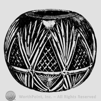 Mark with Cut Glass Pattern: Manhattan; vase. | #777720