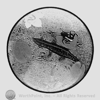 Newt Patterns Mark with Glass Pattern: NEWT; paperweight. | #808951
