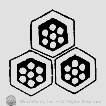 Mark with turtle shell pattern, Rokugo | #811241