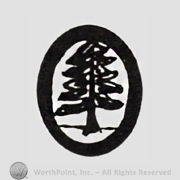 Tree Mark Sign Mark with A pine tree and an oval. | #812870