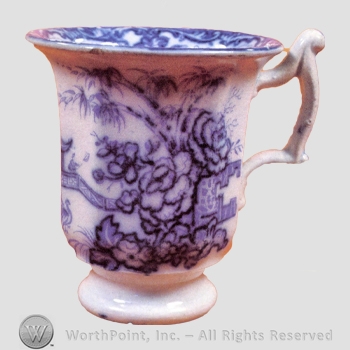 Simla's Pattern Mark with Flow Blue Pattern: SIMLA; cup. | #863185