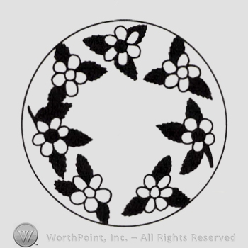 Mark with Paperweight glass pattern: Flower | #913746