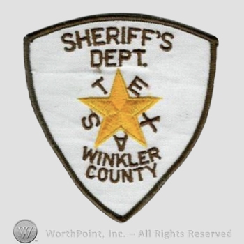 Mark with The text "SHERIFF'S DEPT. TEXAS WINKLER | #935465