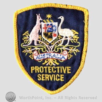 Protective Service Ribbon Mark with The text